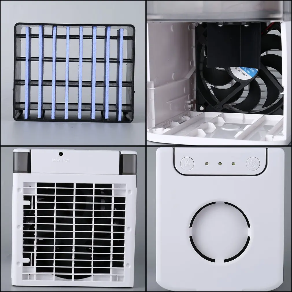 

Household Small Power-saving Fan Bedroom Air-conditioning Fan 3 Modes Cooling Modes Air-conditioning Fan