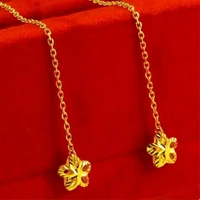 exquisite car flower jewelry gold filled five pointed star earrings beautiful gifts for women