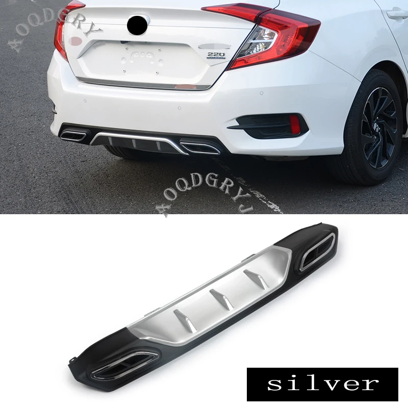 Задний диффузор для губ спойлер боди-комплекты подходит Honda 10th Gen Civic 4DR SEDAN 2016-2020