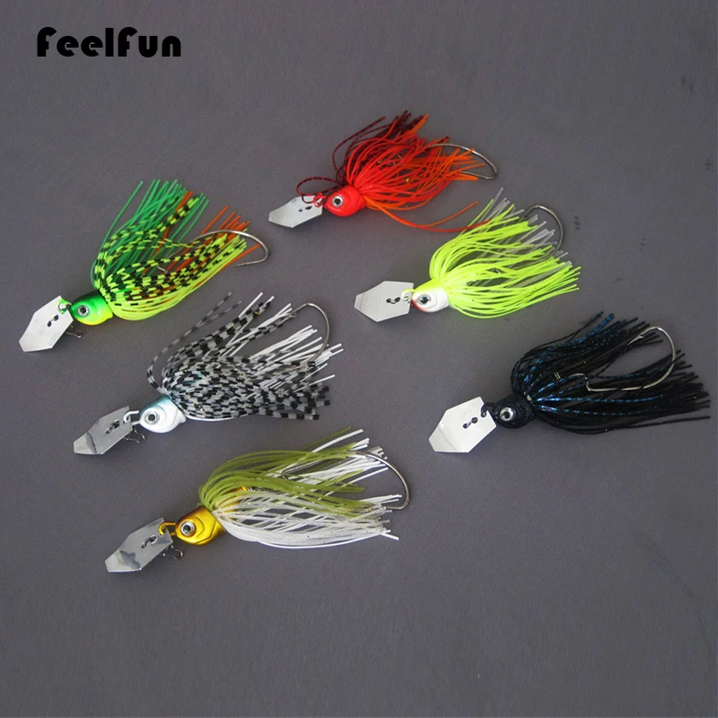 FeelFun 1 шт. 14 г Спиннер приманка рыболовные приманки океан мягкая рыболовная Buzzbait