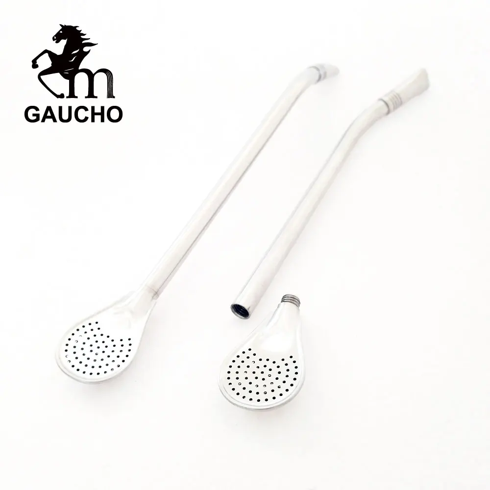 200 шт./лот Gaucho Yerba Mate Straw 22 см Съемный нержавеющий фильтр Bombilla Drink Smooth Easy Cleaning