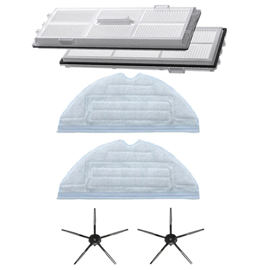 

6pcs For T7 T7S T7PLUS T7SPLUS S7 S7MAX Robot Vacuum Cleaner Side Brush Mop Cloth Robot Vacuum Cleaner Spare Parts For Home