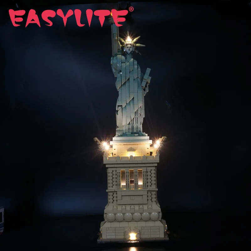 LED Light Set For 21042 Architecture Statue of Liberty Compatible With 17011 1202 Kit DIY Toys Building Blocks No Model