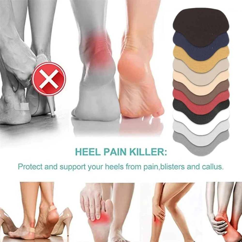 4 Buah Stiker Tumit Tak Terlihat Sepatu Lari Sol Tumit Liner Grip Protector Sticker Patch Ukuran Dapat Disesuaikan Melindungi Tumit Perawatan Kaki