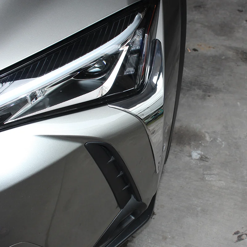 ABS Хромированная накладка на переднюю фару автомобиля наклейка для Lexus UX200 UX250h UX260h