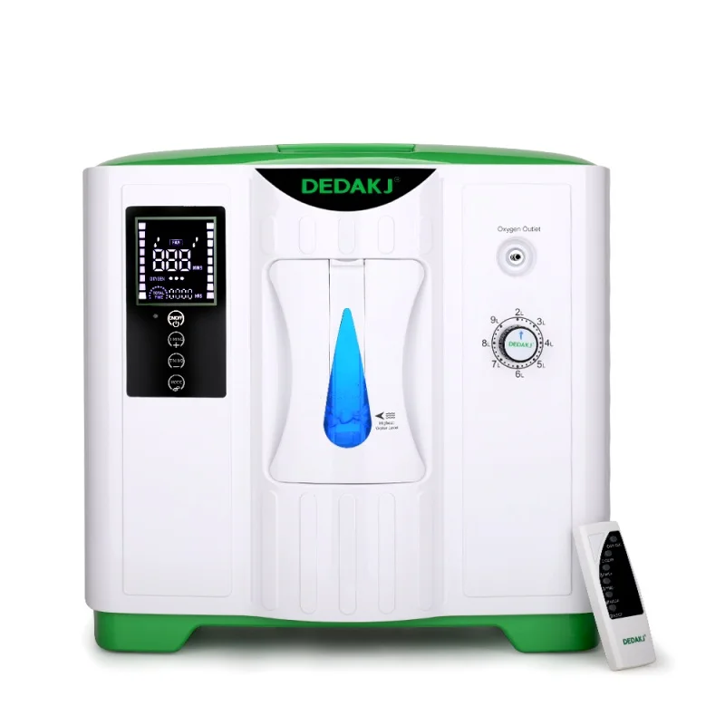 

DEDAKJ DE-2A 2L-9L Household Portable Oxygen Concentrator Low Operation Noise Oxygen Generator HD LED Double Oxygene Machine