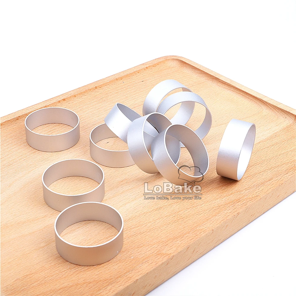 (10 шт./лот) высококачественная круглая форма из алюминиевого сплава для печенья