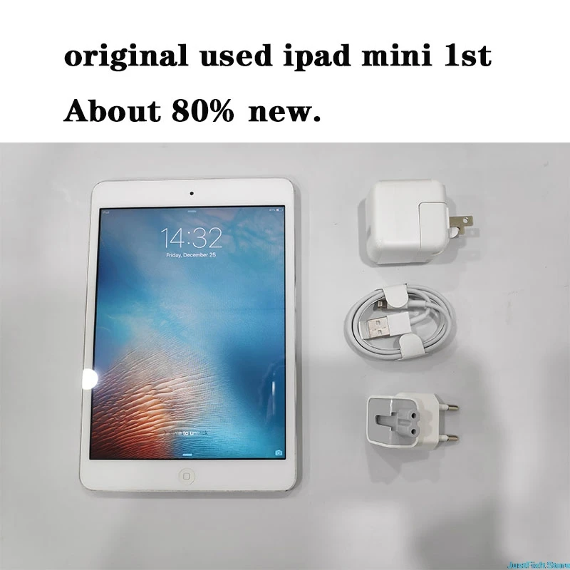 Original Used Apple IPad Mini 1st  7.9  2012 16Gb Silver Black 80% New 100% Test  Good Working