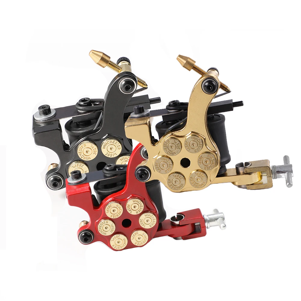 

Новый дизайн катушки железные машинки 10 Обёрточная бумага в рулонах лайнер оттеняющий татуировки Пистолеты для держатели для тату-машинок ...