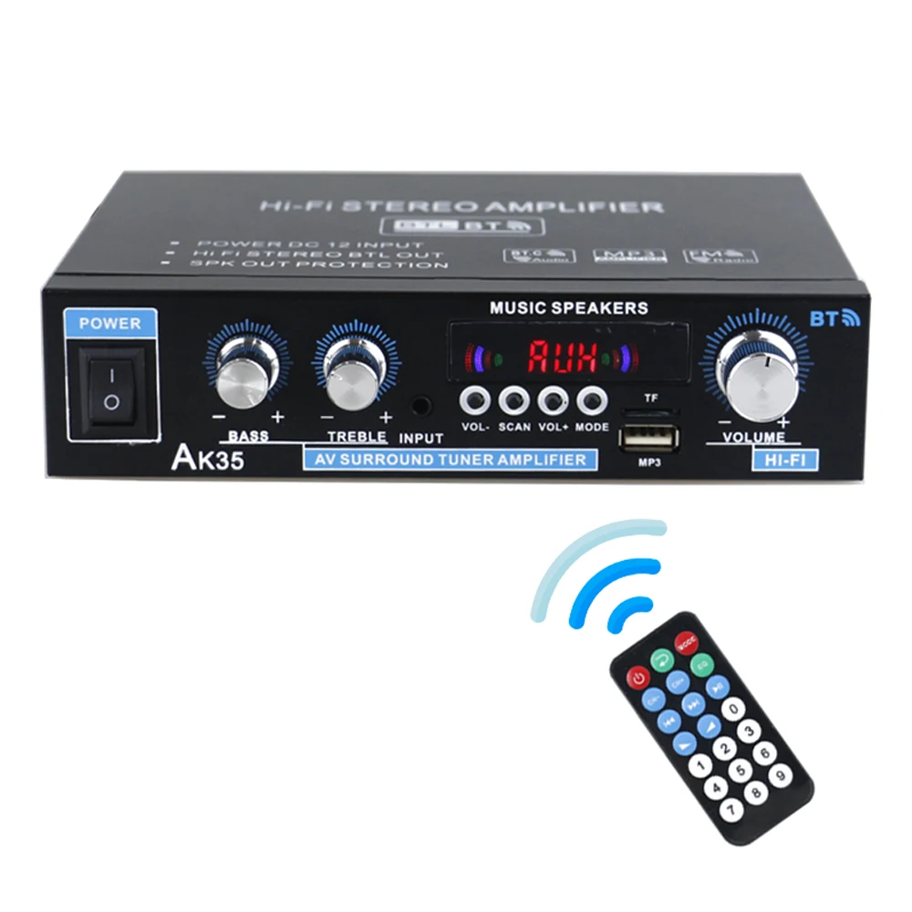 AK35 мини аудио усилитель мощности портативный звука динамик для автомобиля и