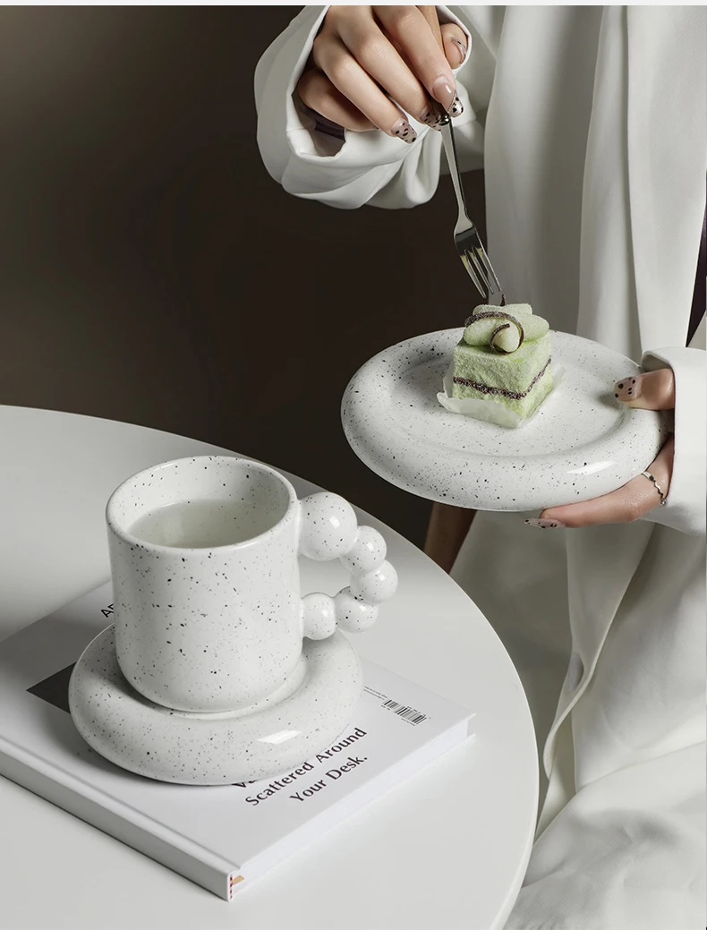 Керамическая кружка в скандинавском стиле набор тарелок чашка для кофе молока