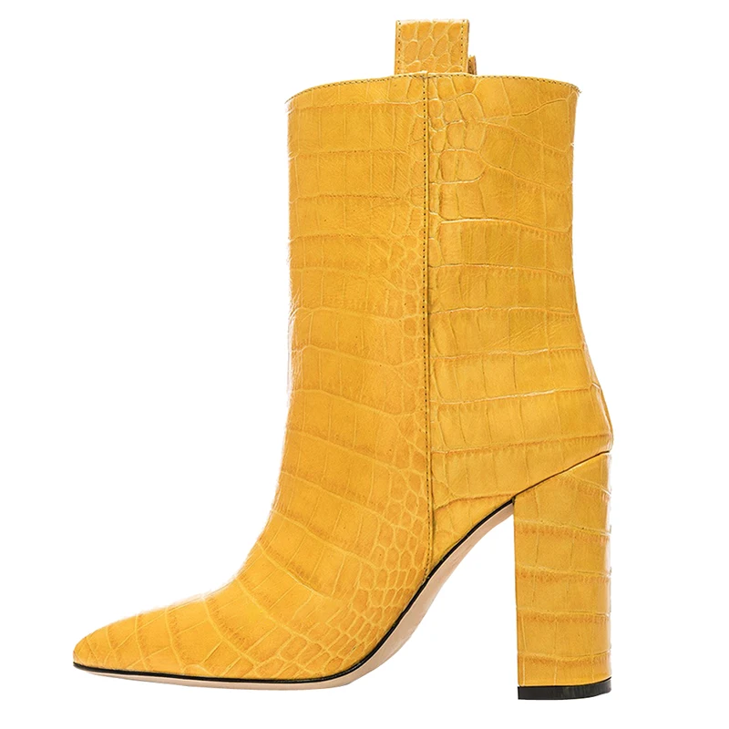 WETKISS/ботинки из искусственной кожи с тиснением женские ботильоны обувь для