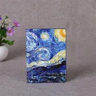 Обложка для паспорта из искусственной кожи, с изображением звездного неба