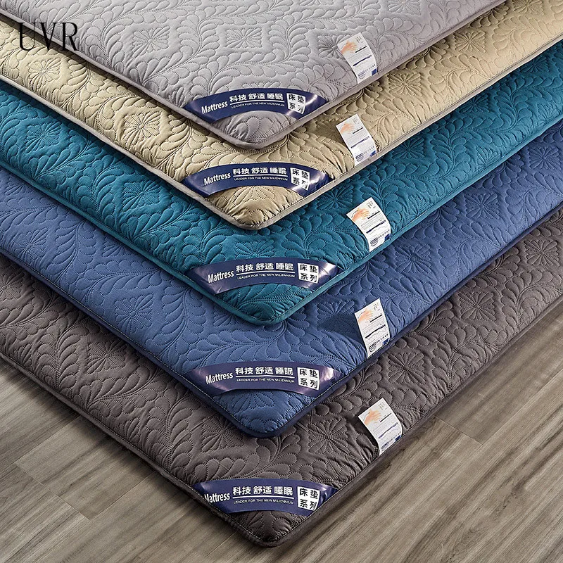 UVR Beautiful Tatami Floor Mat Pure Color Mattress Matte Quilted Practical Bed Soft Foldable | Мебель