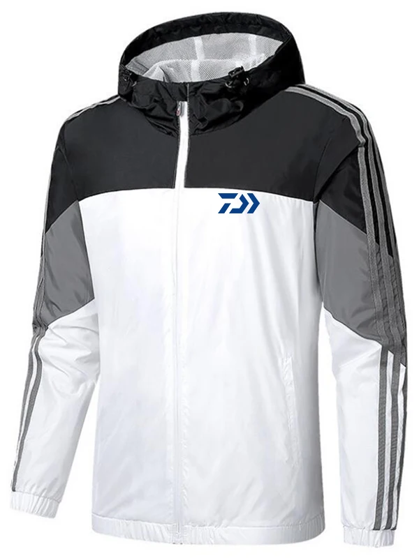 

2021 New Daiwa Fishing Jackets Men Outdoor Waterproof Fleece Warm Climbing Fishing Clothing Hooded Soft Shell Fishing Clothes
