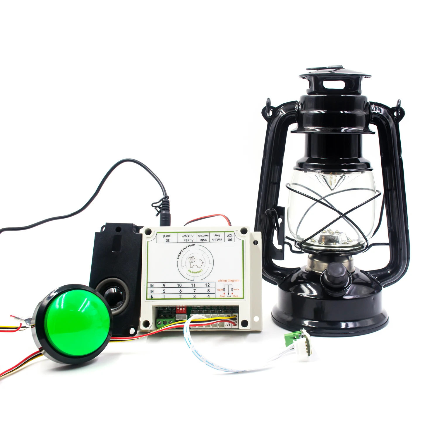 

Escape Room Props Trigger Button Flashing Times of Lantern is Password Run Away the Room Adventure Decrypt Game Mechanism Props