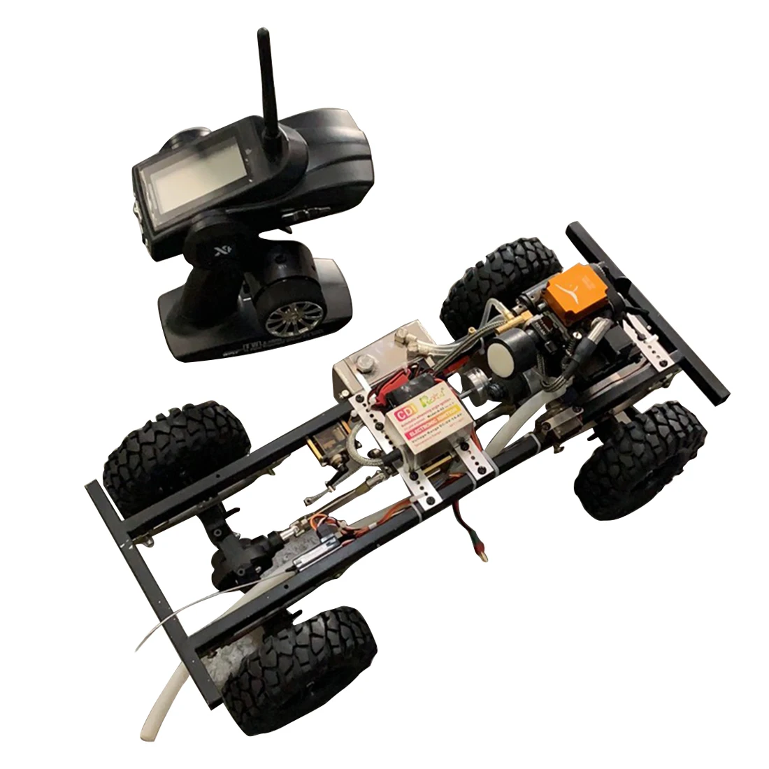 

1:10 DIY Modified Gas Powered RC Car without Car Body Shell (with TOYAN FS-S100G / 4CH 2.4g remote control / Remote Start Engine