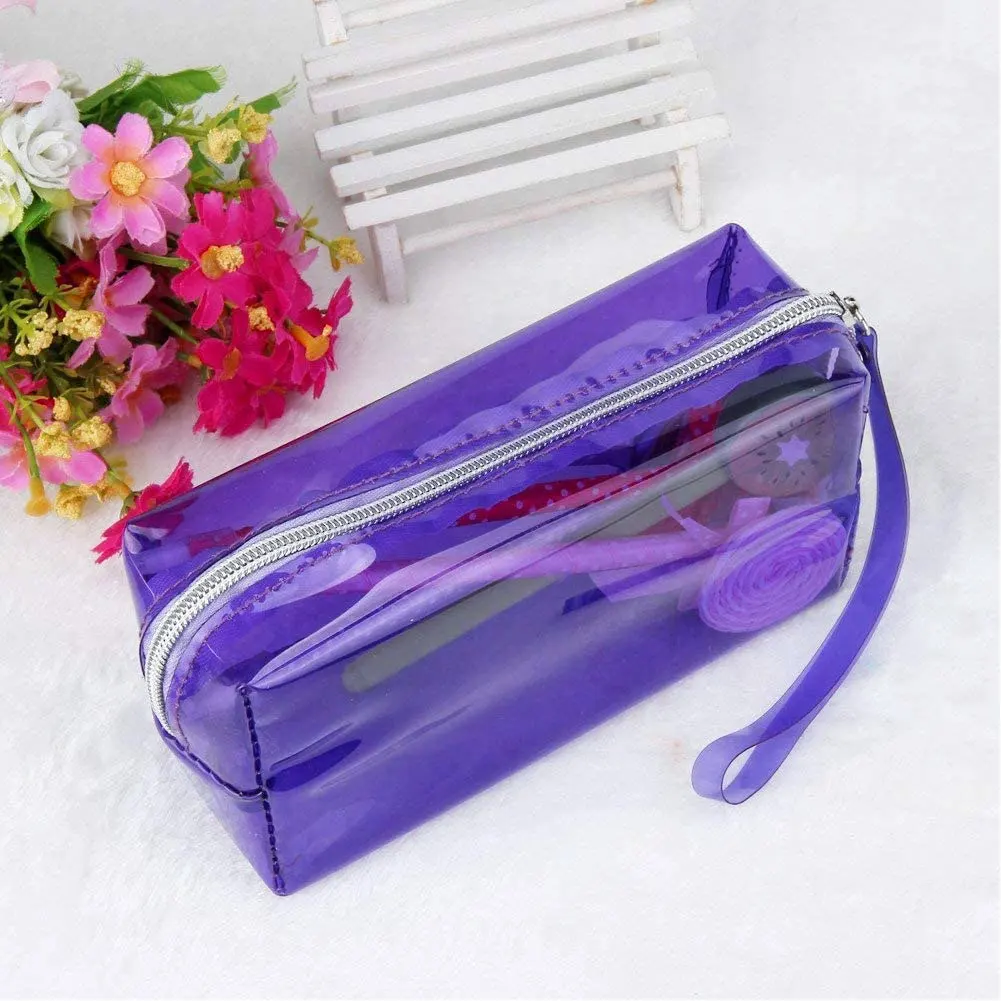 

Office Student kids Waterproof Transparent Pencil Cases PVC School Supplies Pen Box Stationery Storage Bag Pen Pouch Holder