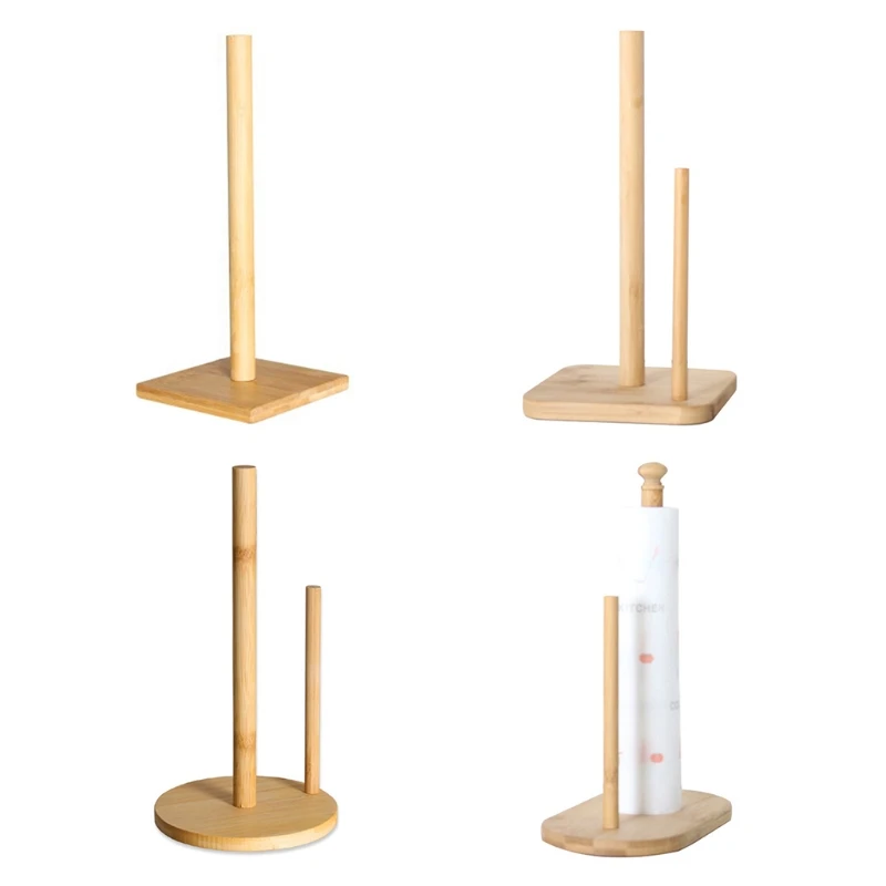 

Деревянный держатель для бумажных полотенец в скандинавском стиле, кухонный диспенсер для бумажных полотенец с утяжеленной основой для шк...