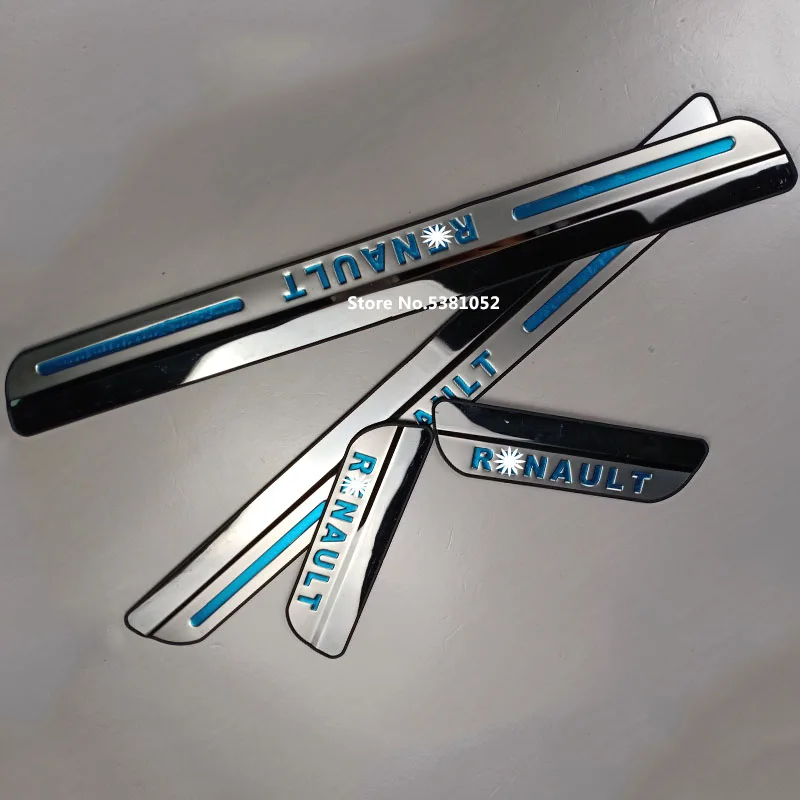 

Car Styling For Renault Koleos Kadjar Accessoriies Door Sill Pedal Cover Trim Scuff Plate Stainless Steel Guard Protector 4PCS