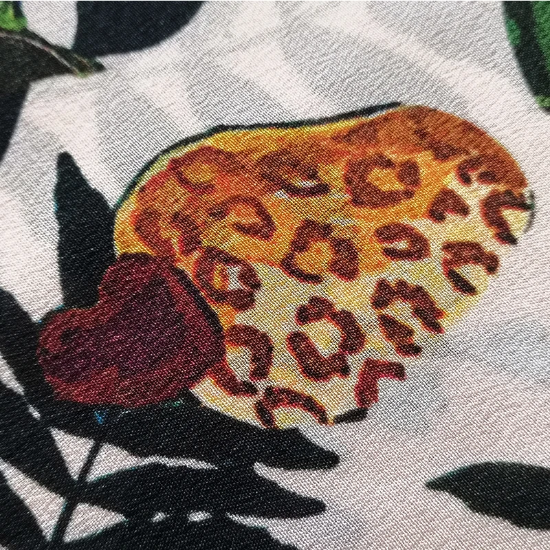 

AELESEEN Runway Fashion 100% Silk Shirt 2021 Spring Summer Bow Collar Flower Print Wave Elegant Party Office Ladies Blouse