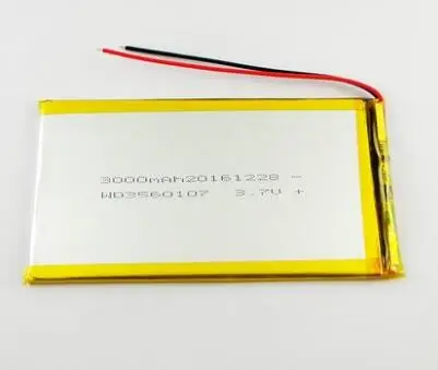 

Free ship tablet battery 3560107 4060100 3560110 3.7v 3000mah polymer lithium battery li-po rechargeable battery