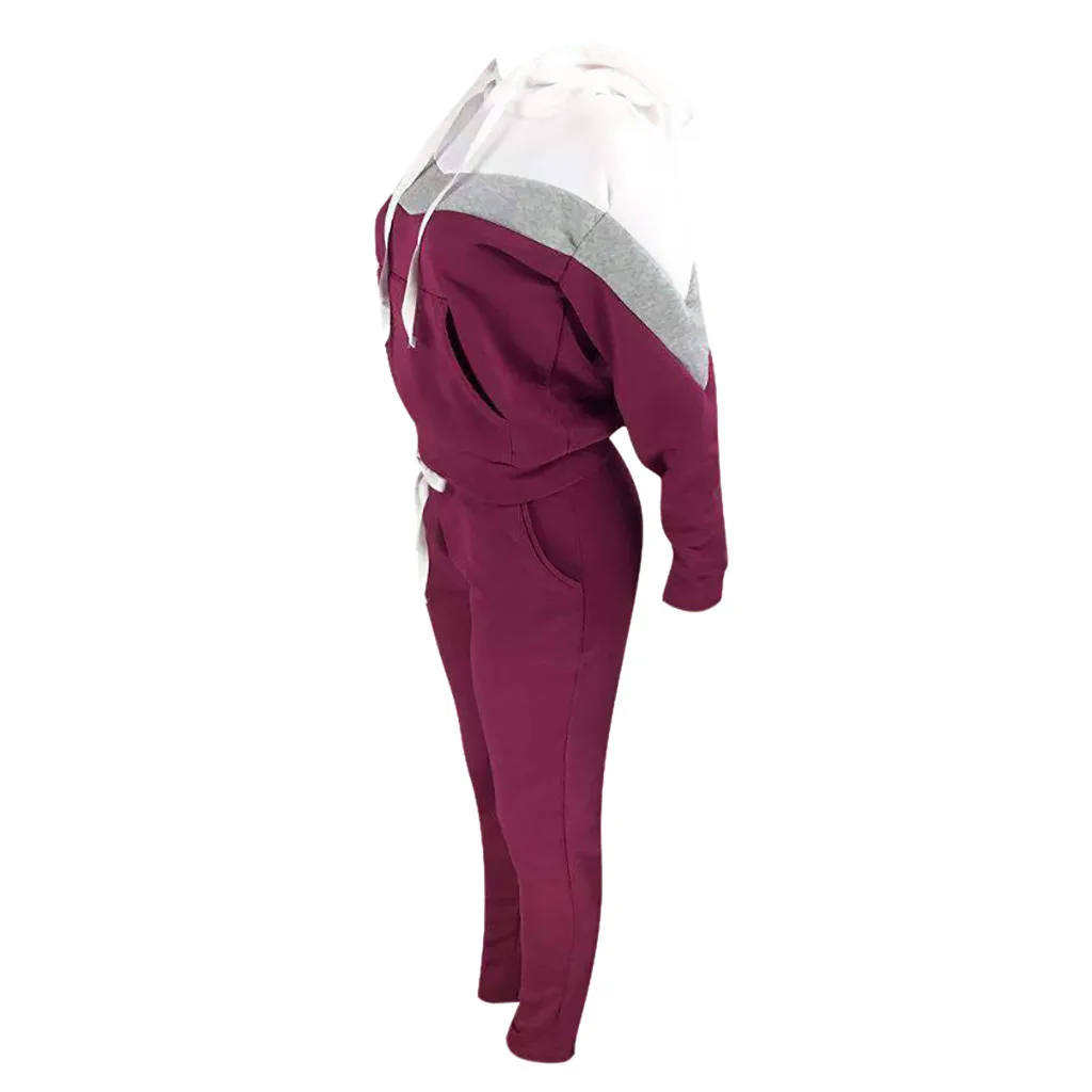 Новинка 2019 уличная одежда размера плюс комплект из двух предметов спортивный