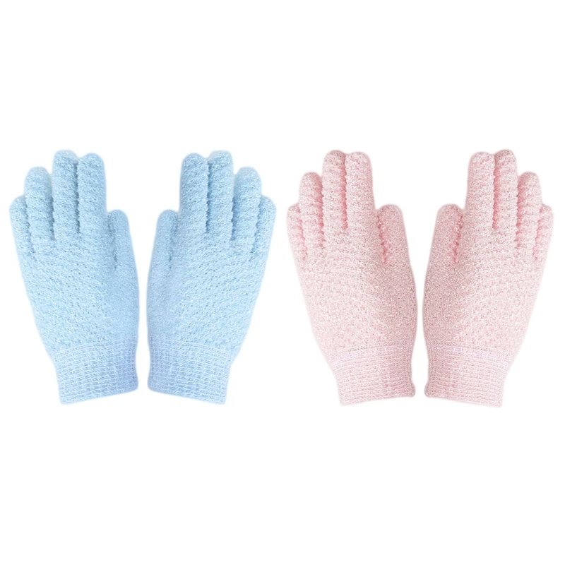 

New Exfoliating 5 Fingers Bath Gloves Shower Towel Massage Body Scrub Mitt Dead Skin Cell Remover Bathing Cleaning Tool with