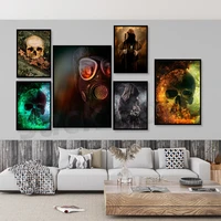 goodbye my little friend canvas paintings skull art posters and print wall art pictures for living room home decor
