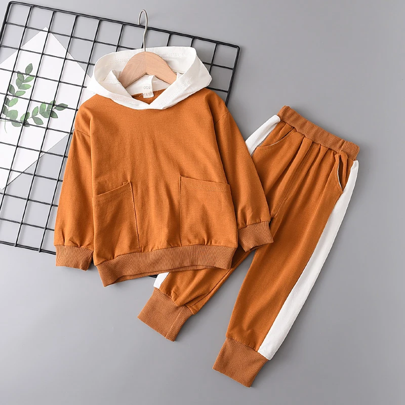 

Children Clothing Set Kids Boys Autumn Hooded Coat And Casual Pants Active Outfits Long Sleeve Autumn Children Suits