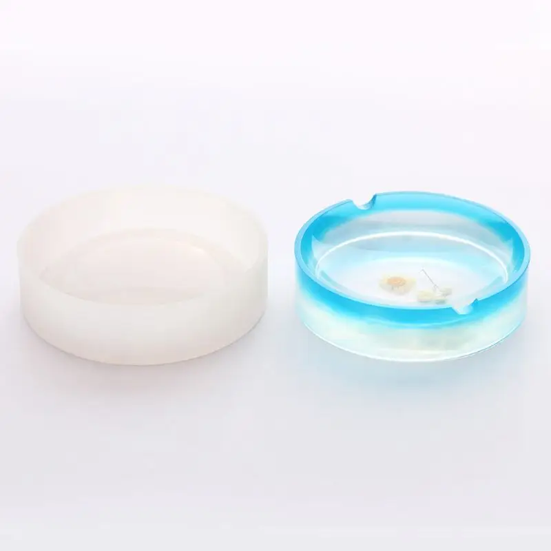 

DIY Flower Pot Ashtray Resin Art Molds Round Square Small Bowls Silicone Molds