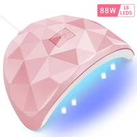 88w uv led nail dryer lamp for nails 18 uv lamp beads drying all gel polish usb charge professional manicure nails lamp equipmen