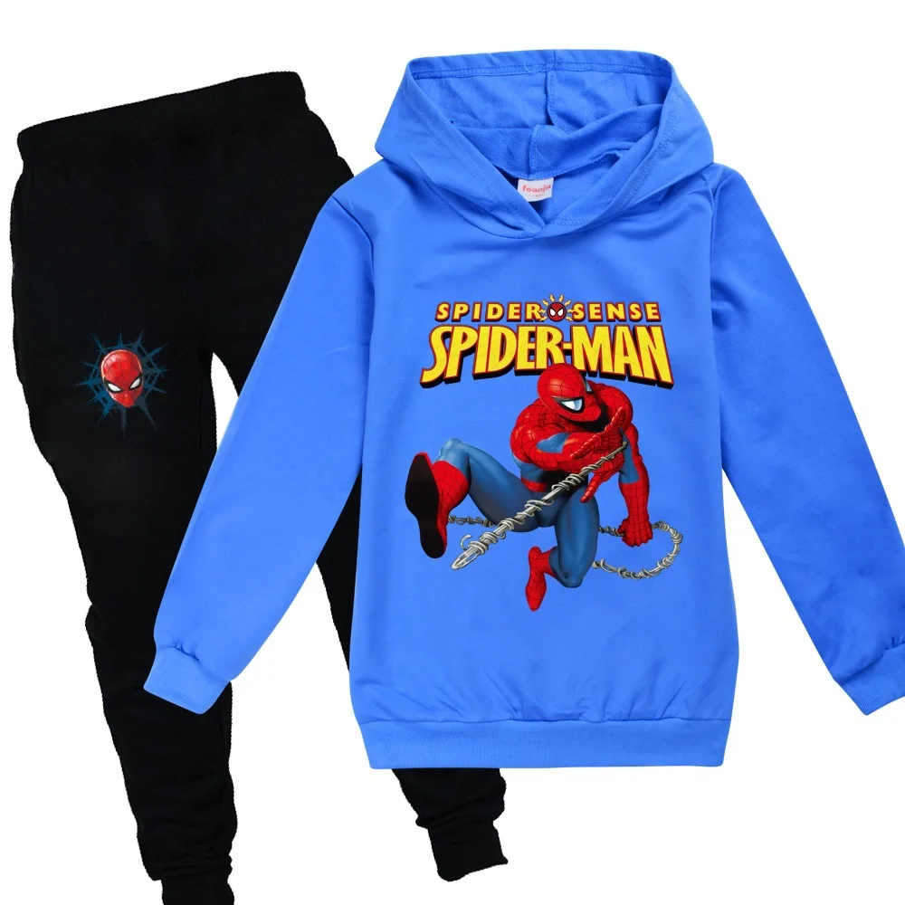 Disney Детский спортивный костюм Комплекты осенней одежды с принтом героев