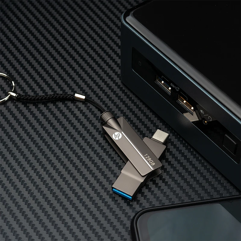 USB флеш-накопитель HP X5200M Type-c OTG 128 ГБ 64 32 флешка для устройств Type-C оригинал |