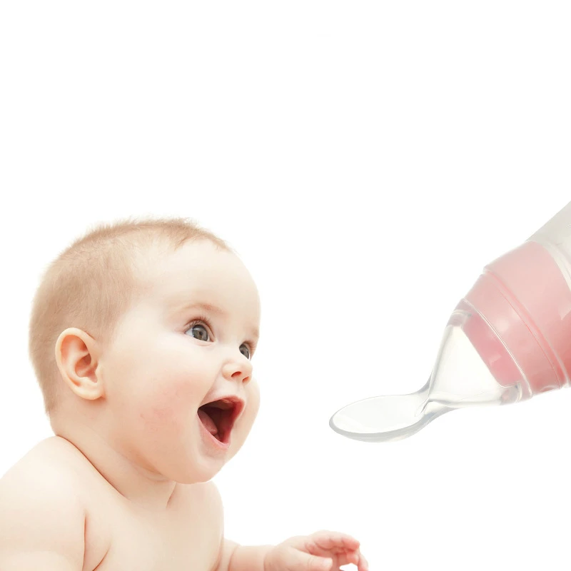 Безопасная силиконовая Мягкая ложка для риса Детская кормушка детское питание