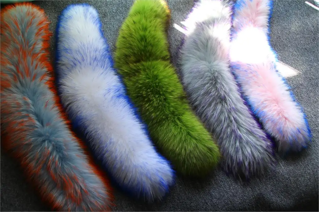 ZDFURS* натуральный меховой воротник для парки Роскошная Верхняя одежда натуральный теплый шарф женский большой мех енота Шарфы мужские куртки 75 см