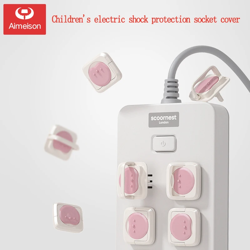 Защитная крышка для розетки Aimeison детская с защитой от поражения электрическим