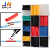 127580pcs heat shrink tube kit shrinking assorted polyolefin insulation sleeving heat shrinkable connection electrical wire