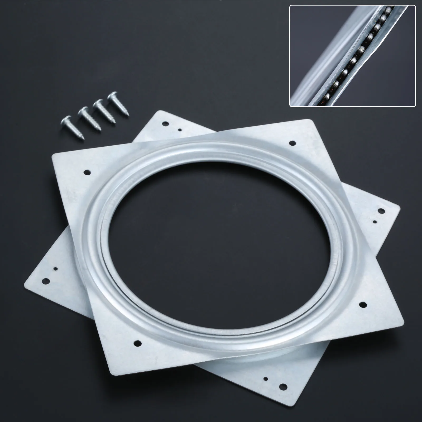 1 шт. квадратный подшипниковая поворотная пластина настольных подносов