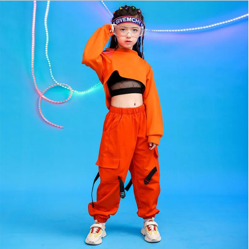 Детская одежда в стиле хип-хоп свитшот топ укороченные штаны для бега