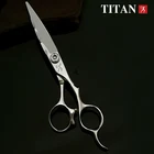 Профессиональные Парикмахерские ножницы Titan, 6 дюймов, стальные японские Режущие Инструменты 440c