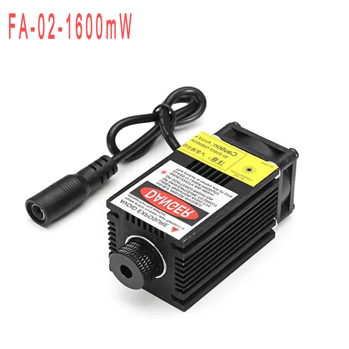 FA02-1600mW 405nm 1600 мВт синий лазерный модуль DC 12 В радиатор охлаждающий вентилятор DIY Лазерный гравер для EleksMaker