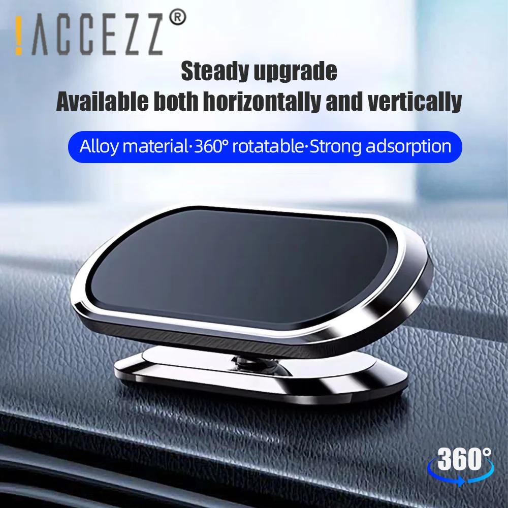 

!ACCEZZ Universal Metal Magnetic Car Phone Holder Air Vent For iPhone 12 11 Pro Xiaomi Huawei in Car Magnet GPS Cellphone Stand
