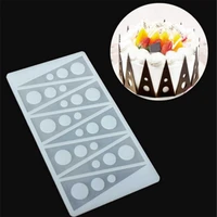 3pc hot triangular circle cake mold silicone baking tool kitchen accessories decorations for cakes chocolates mold silicon mould