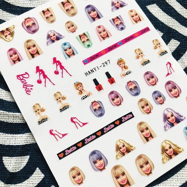 Новейшие 3d nail art наклейки для ногтей-71 близнецов наклейки "Звезды" инструмент DIY украшения ногтей инструменты - Цвет: HANYI-297