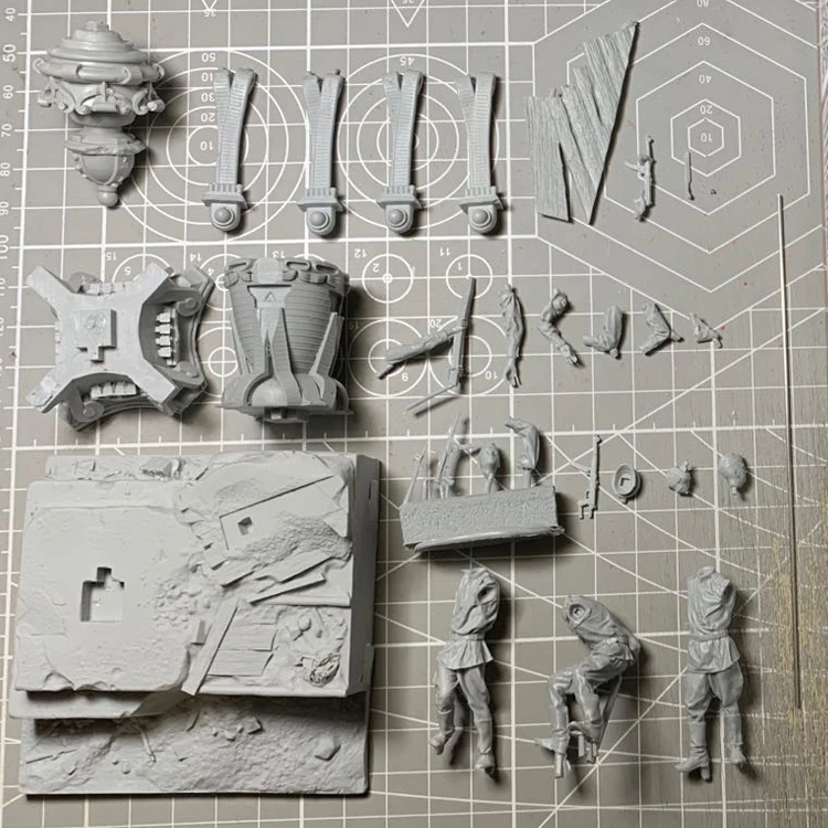 1/35 фигурка модели из смолы GK солдат флаг над берелинскими сценами включая