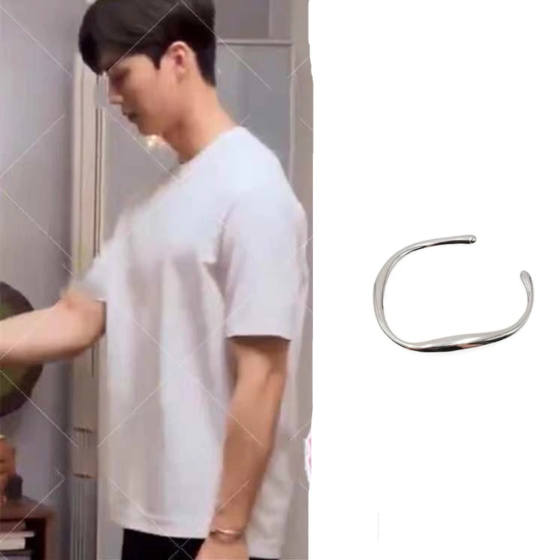 

for women man Han So Hee Nevertheless Song Kang bangle Korea Simple Gift pulseras mujer jewelry