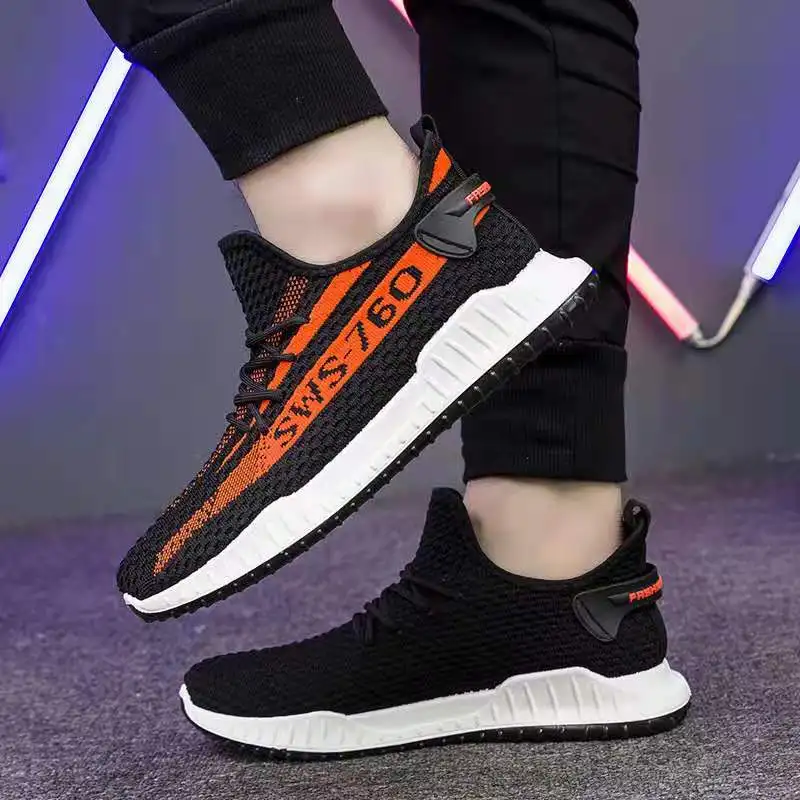 

2021 Spring Men's Cheap Light Casual Sports Shoes Lace Up Student Running Shoes Men