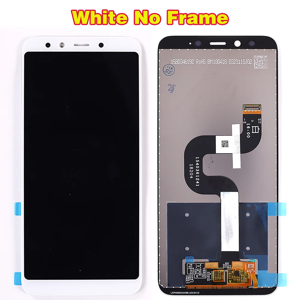 5,99 дюймов ЖК-экран для Xiaomi Mi A2/6X дисплей кодирующий преобразователь сенсорного экрана в сборе рамка для Xiaomi Mi 6X lcd 2160*1080