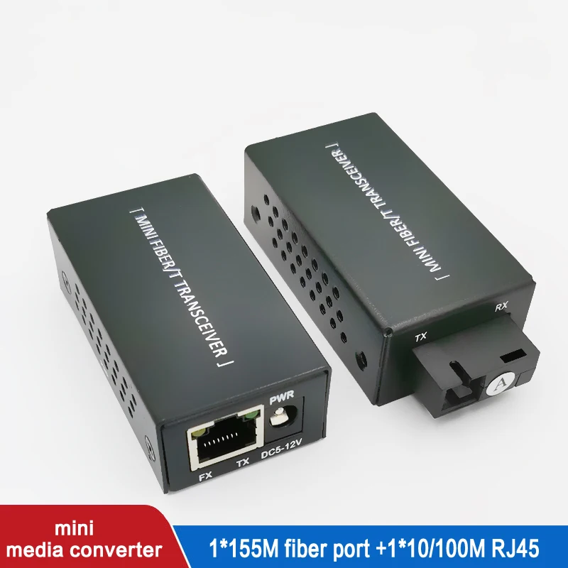 

Media Converter Fiber Transceiver HTB-3100 Optical Fiber Single Fiber Converter 20km SC 10/100M Single mode Single Fiber